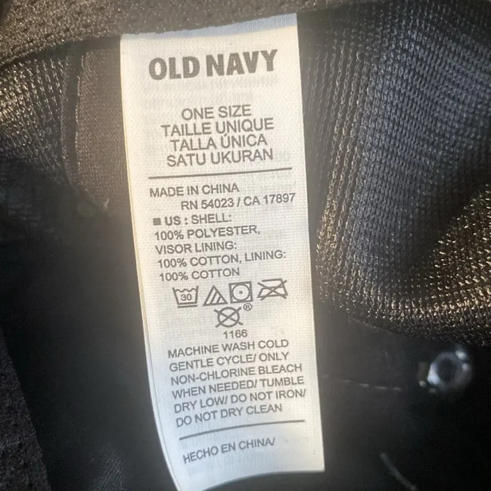 Old navy gray Micro Fleece Flat Brim boys hat